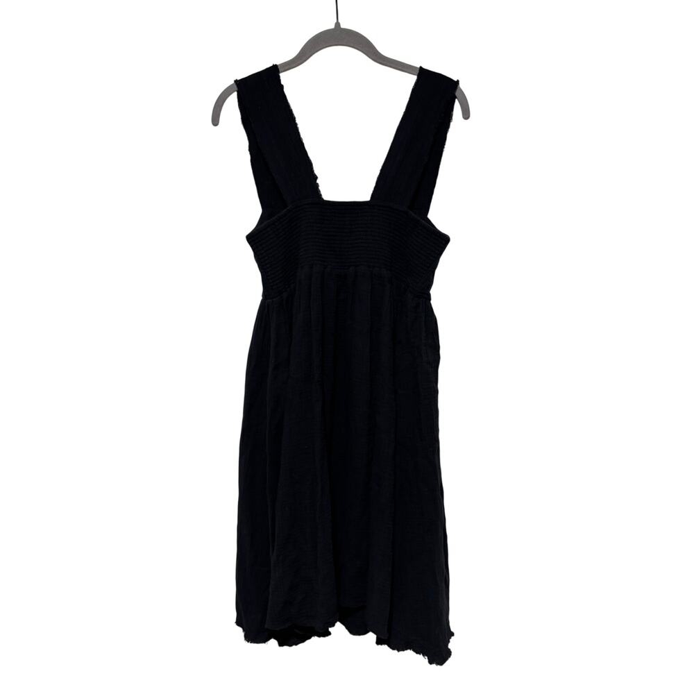 Natural Life Women's Black Cotton Gauze Midi Dress Boho XS NWT - Picture 9 of 9